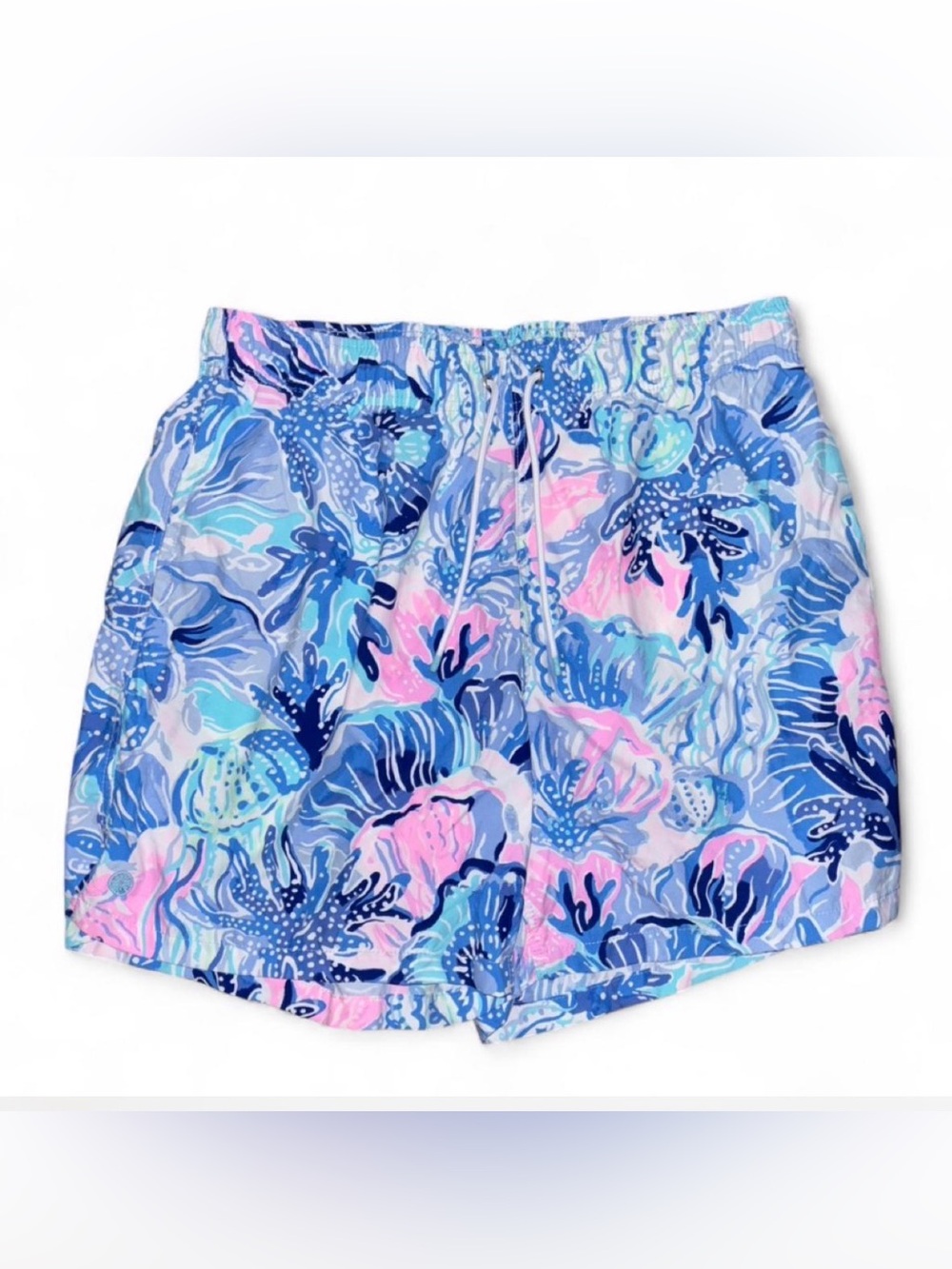 Lilly Pulitzer Men’s Capri Trunk Saltwater Blue Shade Seekers Size Medium